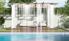 Pergola w/ Rain Fall